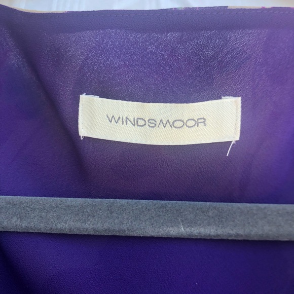 Windsmoor - Light beige and purple cocktail dress - Picture 2 of 3